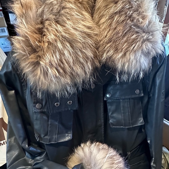Belstaff Bomber-Style Jacket with Real Fur Trim - Picture 2 of 13